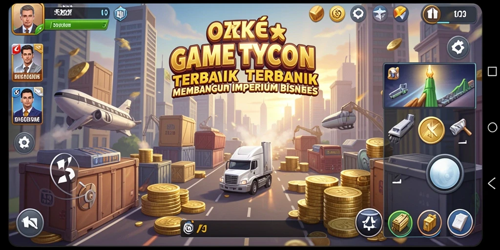 Gameplay 5ZK menampilkan pengelolaan bisnis yang menarik dan dinamis.