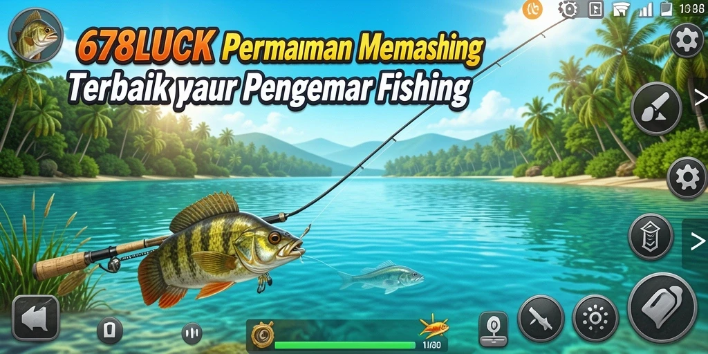 Screenshot gameplay Fishing di 678LUCK menunjukkan pengalaman memancing yang mendebarkan.