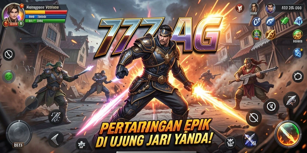 Gameplay bertarung yang mendebarkan di 777AG.