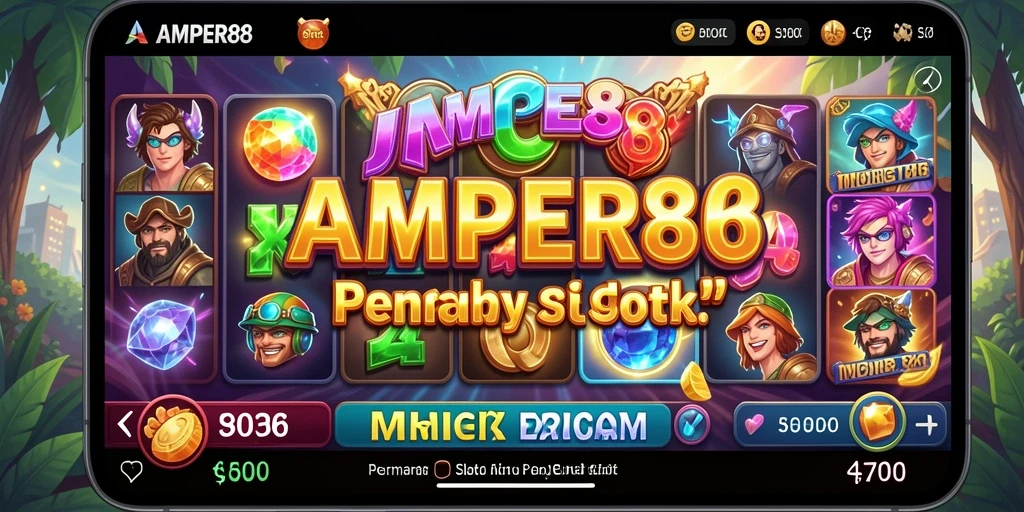 Tampilan gameplay menarik di AMPER88 dengan karakter dan grafis slot yang menawan.