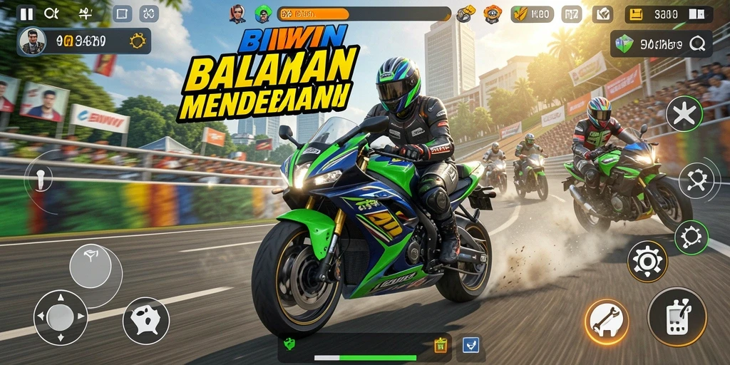 Tampilan gameplay yang seru dan mendebarkan di BIWIN.