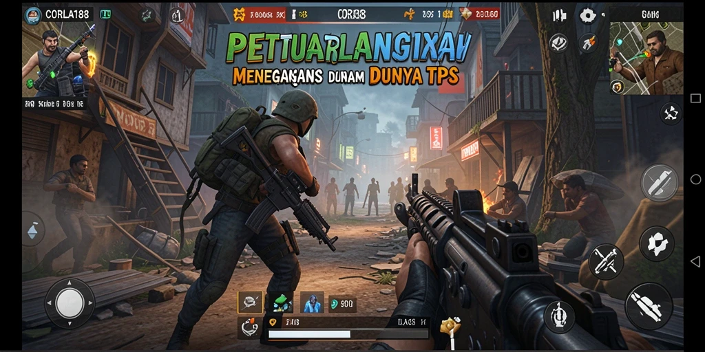 Tangkapan layar gameplay dari CORLA188 menampilkan aksi pertempuran menarik.