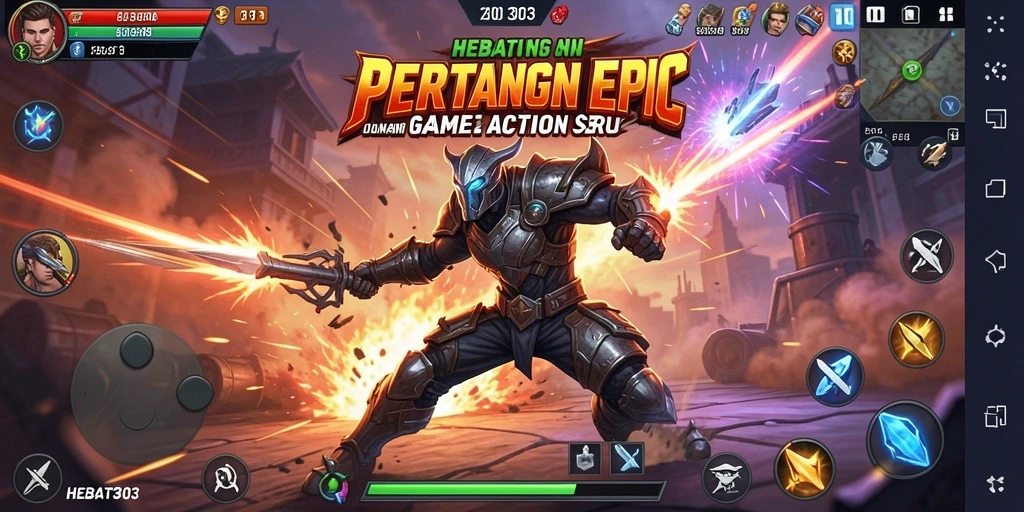 Screenshot HEBAT303 menampilkan aksi bertempur yang mendebarkan.