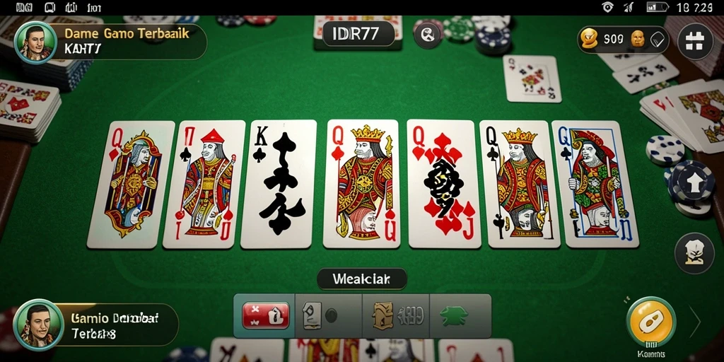 Screenshot IDR77 menampilkan gameplay Domino yang menarik dan interaktif.