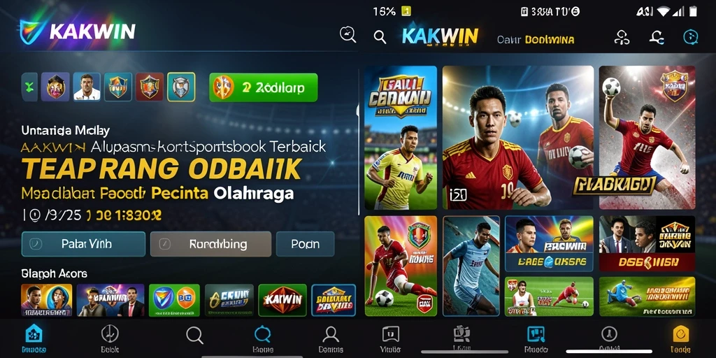 Tampilan antarmuka pengguna KAKWIN yang menarik dan informatif.