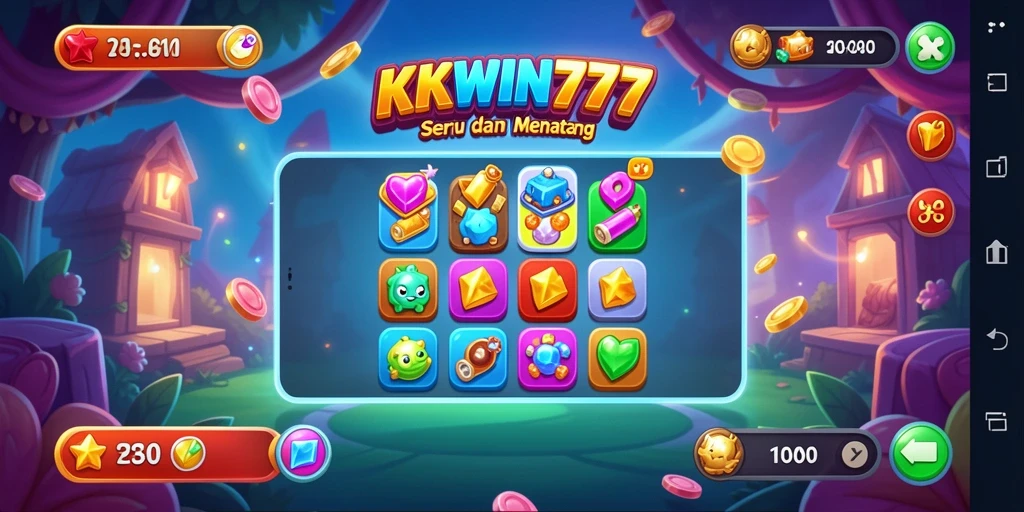 Screenshot gameplay yang menunjukkan keseruan permainan Match-3.