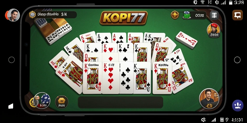 Tampilan gameplay seru KOPI77 dalam permainan Domino.