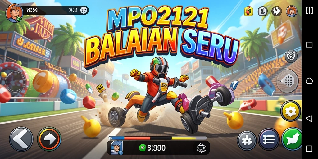 Gameplay seru dan menegangkan dari MPO2121 dalam balapan.