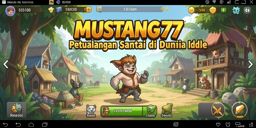 Tangkapan layar menampilkan gameplay santai di MUSTANG77.