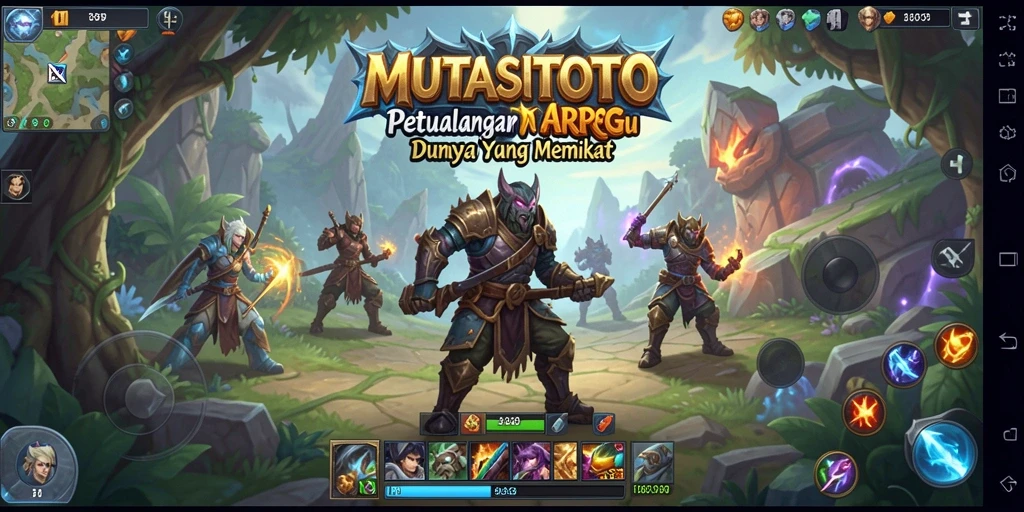 Gameplay seru dan mendebarkan dalam dunia ARPG berwarna.