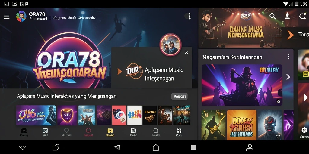 Tampilan gameplay menarik dengan interaksi musik yang menyenangkan.