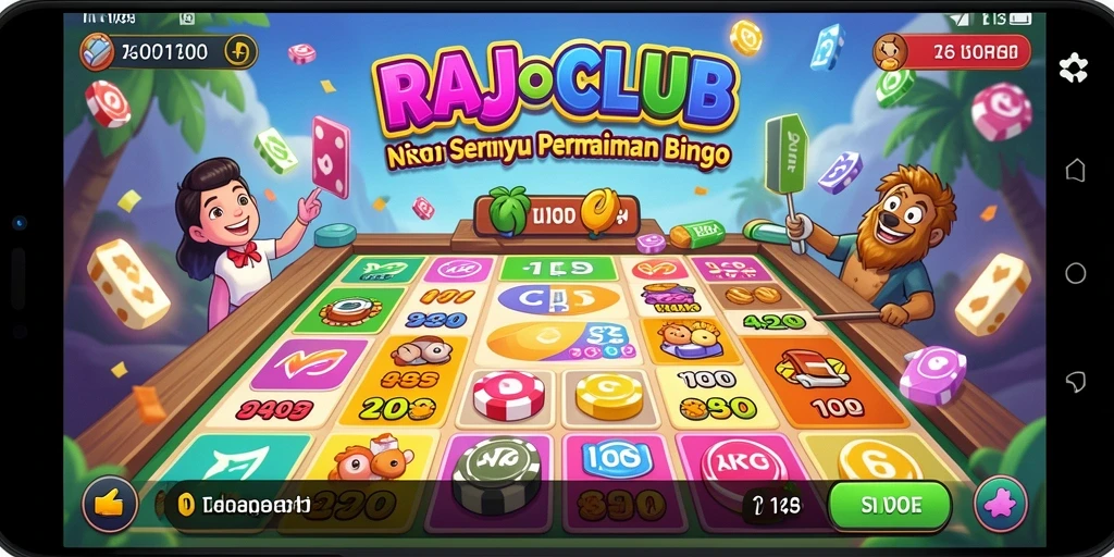 Tampilan permainan Bingo yang seru di RAJACLUB.