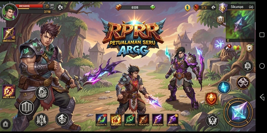 Tangkapan layar menunjukkan pertarungan epik di dunia RPRR.
