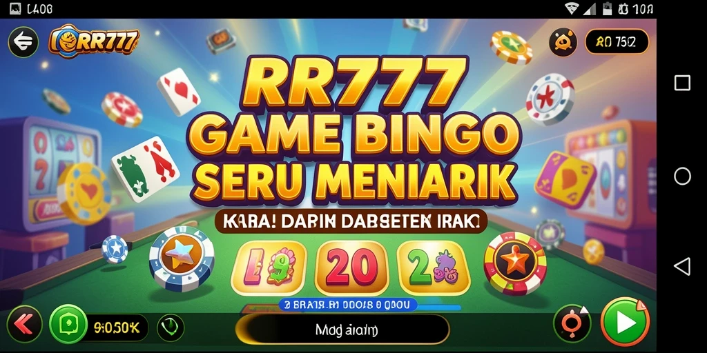 Screenshot gameplay Bingo RR777 menampilkan suasana permainan yang dinamis dan seru.