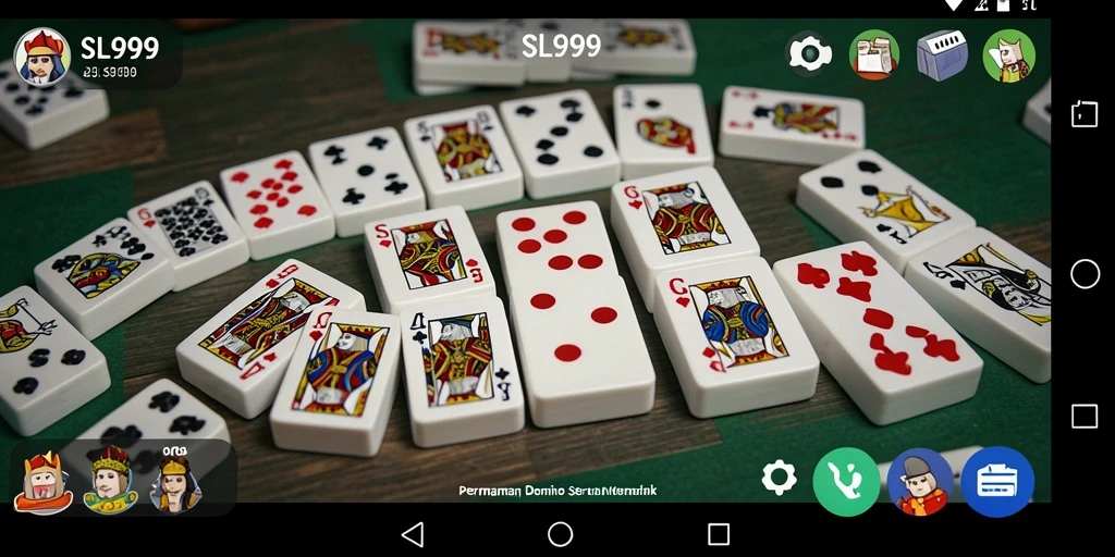 Tampilan gameplay seru dalam permainan Domino.
