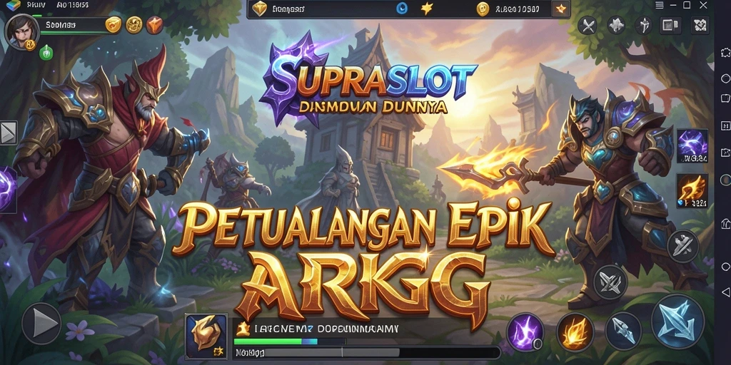Tangkapan layar permainan ARPG SUPRASLOT dengan aksi mendebarkan.